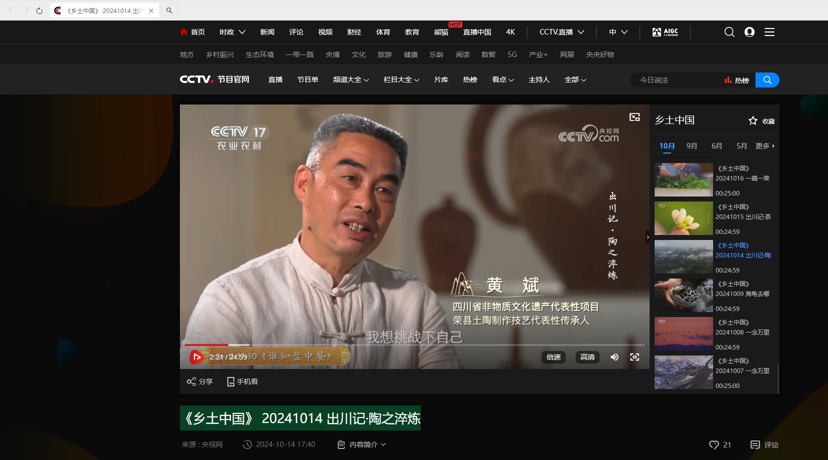 CCTV报道截图